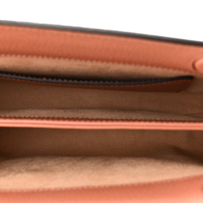 Monogram Textured Dollar Calfskin Small Ophidia Chain Shoulder Bag Cloche Rose Pink