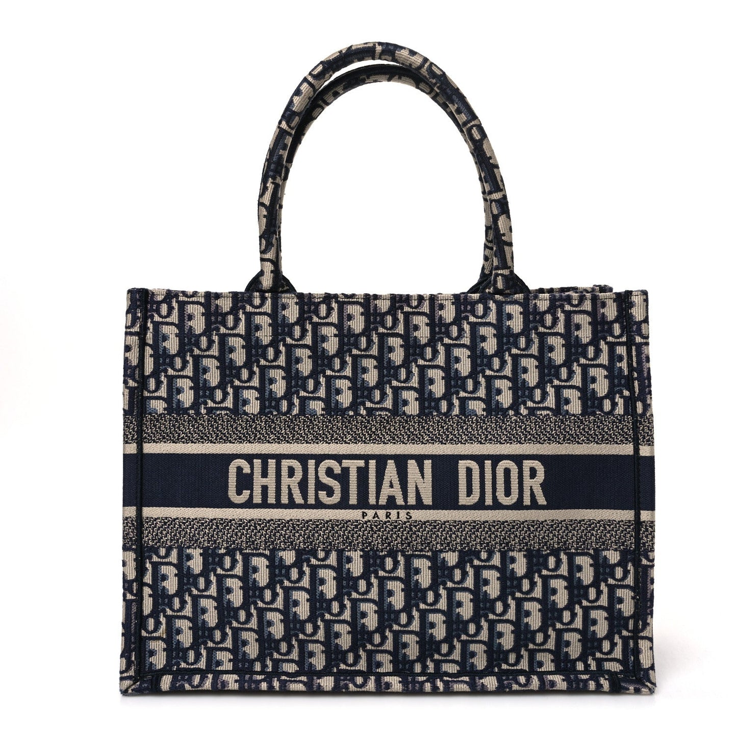Oblique Medium Book Tote Blue Multicolor
