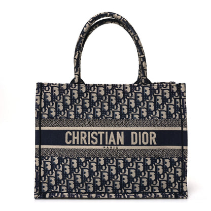 Oblique Medium Book Tote Blue Multicolor