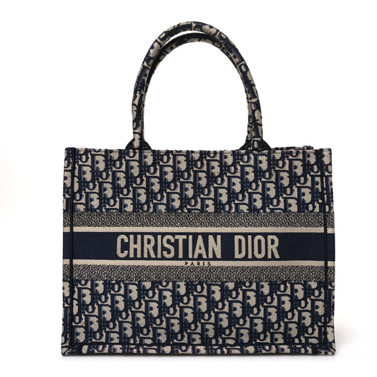 Oblique Medium Book Tote Blue Multicolor