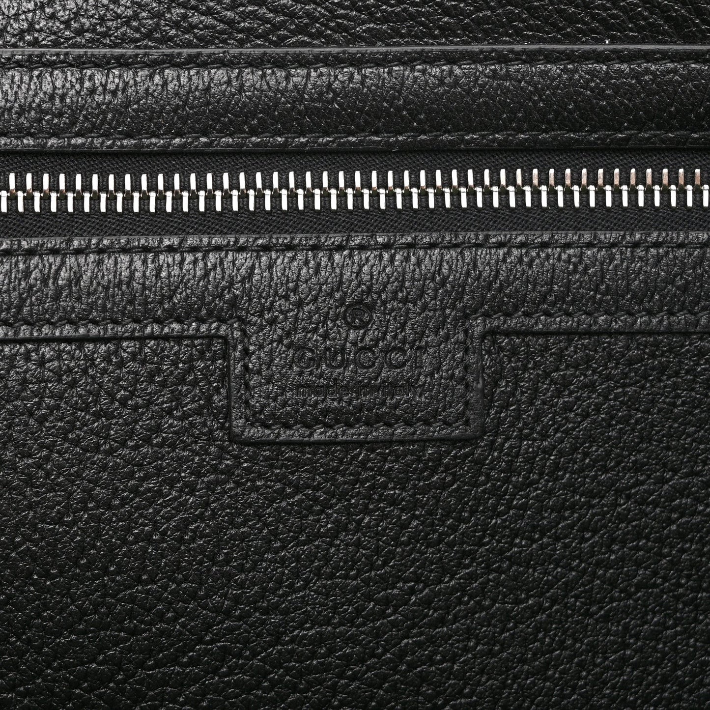 Textured Dollar Calfskin Web Medium Ophidia Tote Bag  Black
