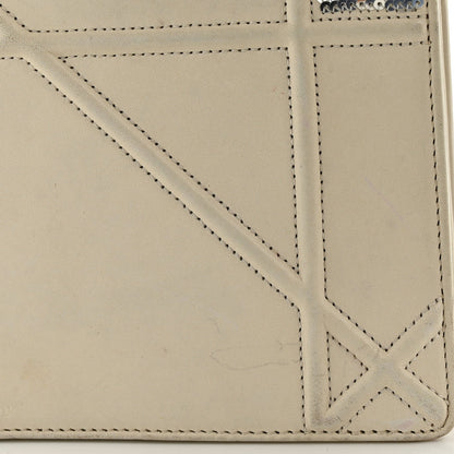 Lambskin Sequin Medium Diorama Flap Bag White