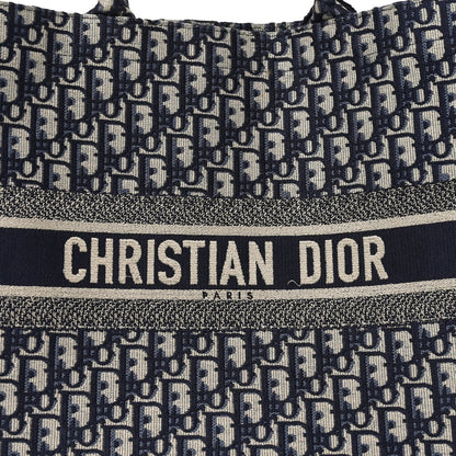 Oblique Large Book Tote Blue Multicolor