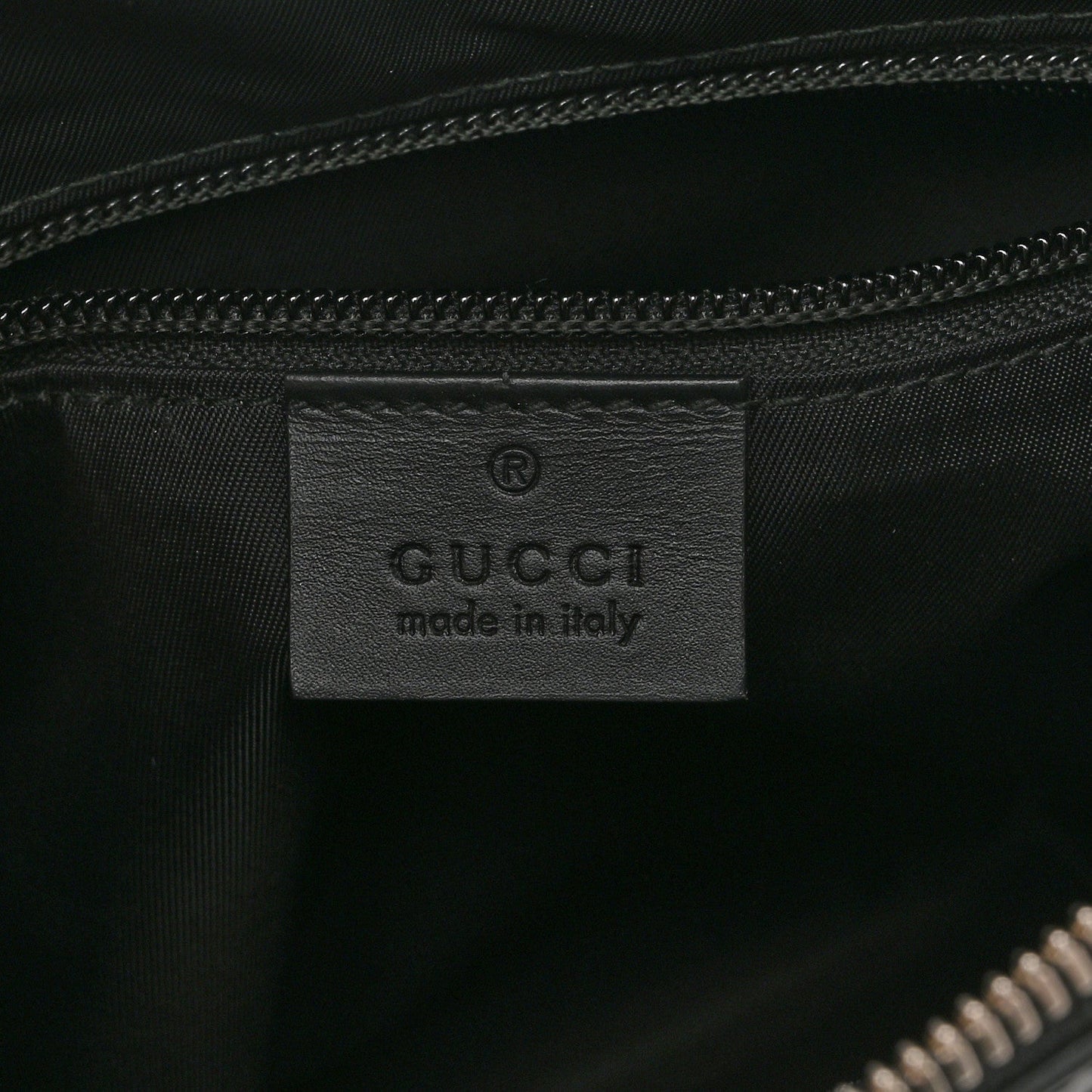 GG Supreme Monogram Web Messenger Bag Black