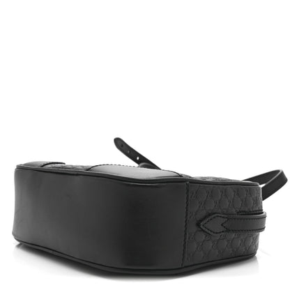 Microguccissima Mini Bree Messenger Bag Black