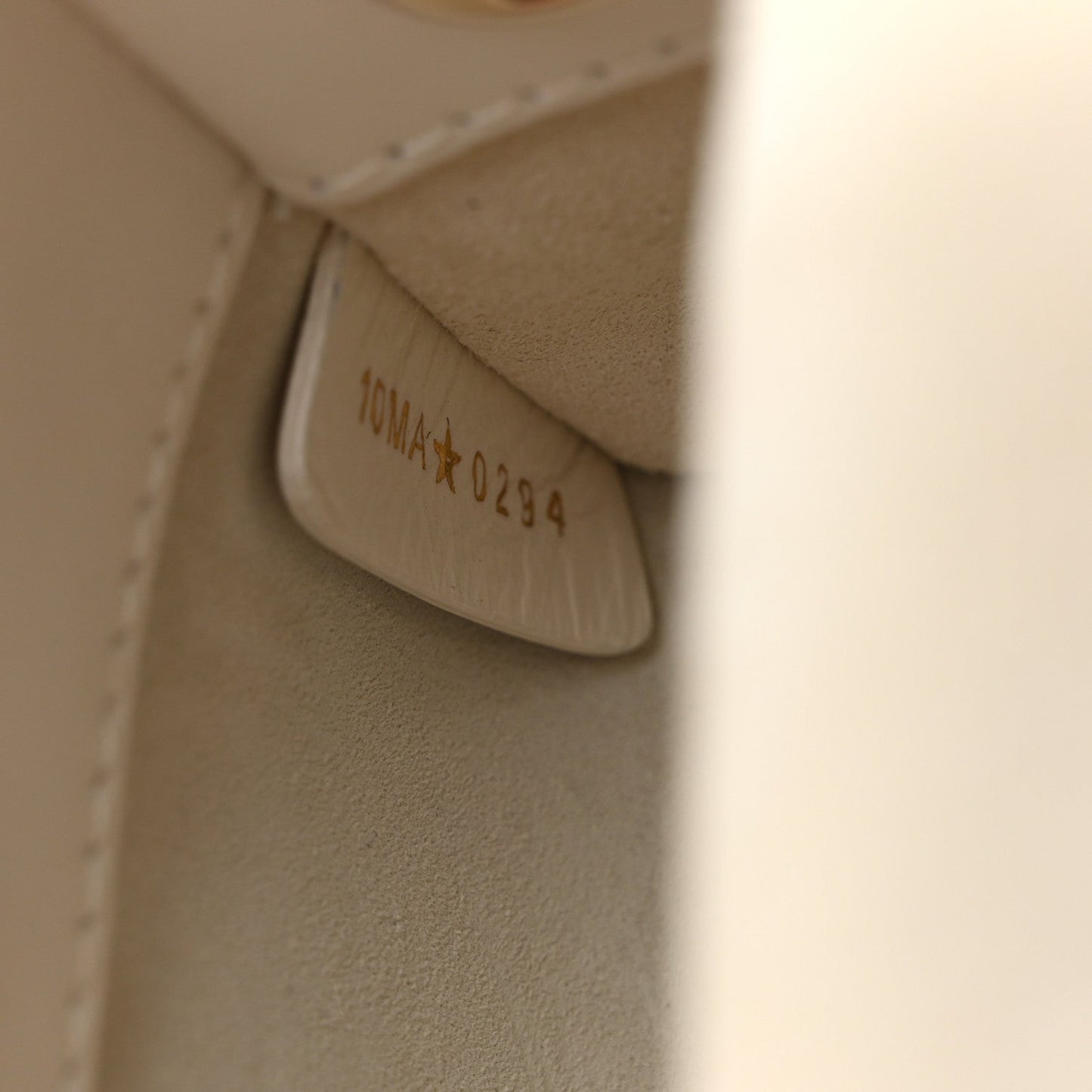 Lambskin Cannage Micro Lady D-Joy Latte