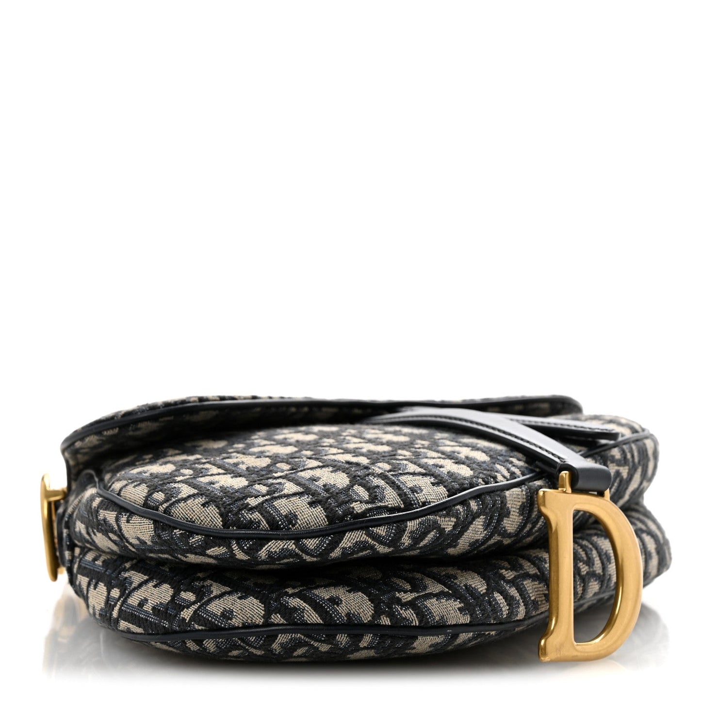 Oblique Saddle Bag With Strap Blue
