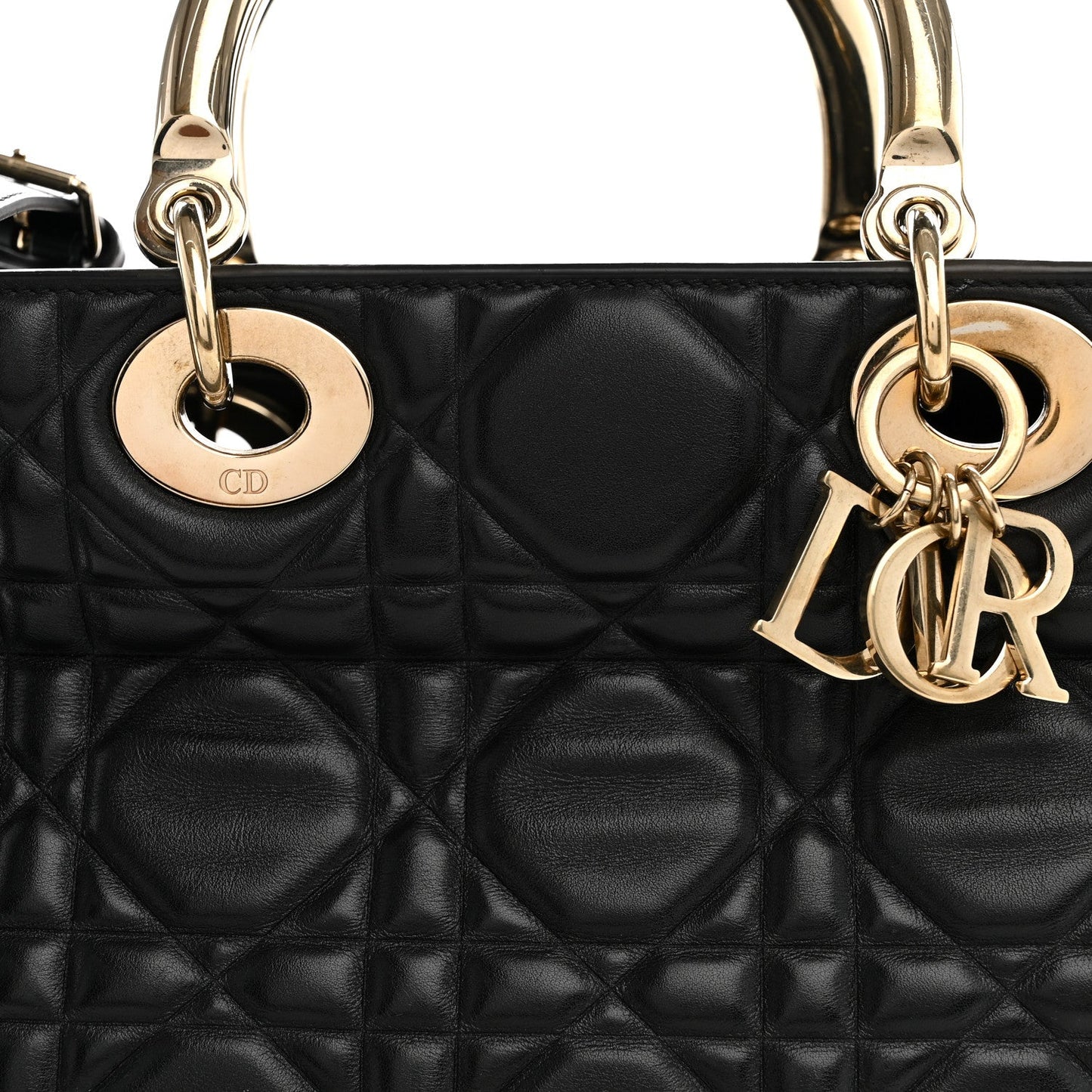 Calfskin Cannage Large The Lady 95.22 Black