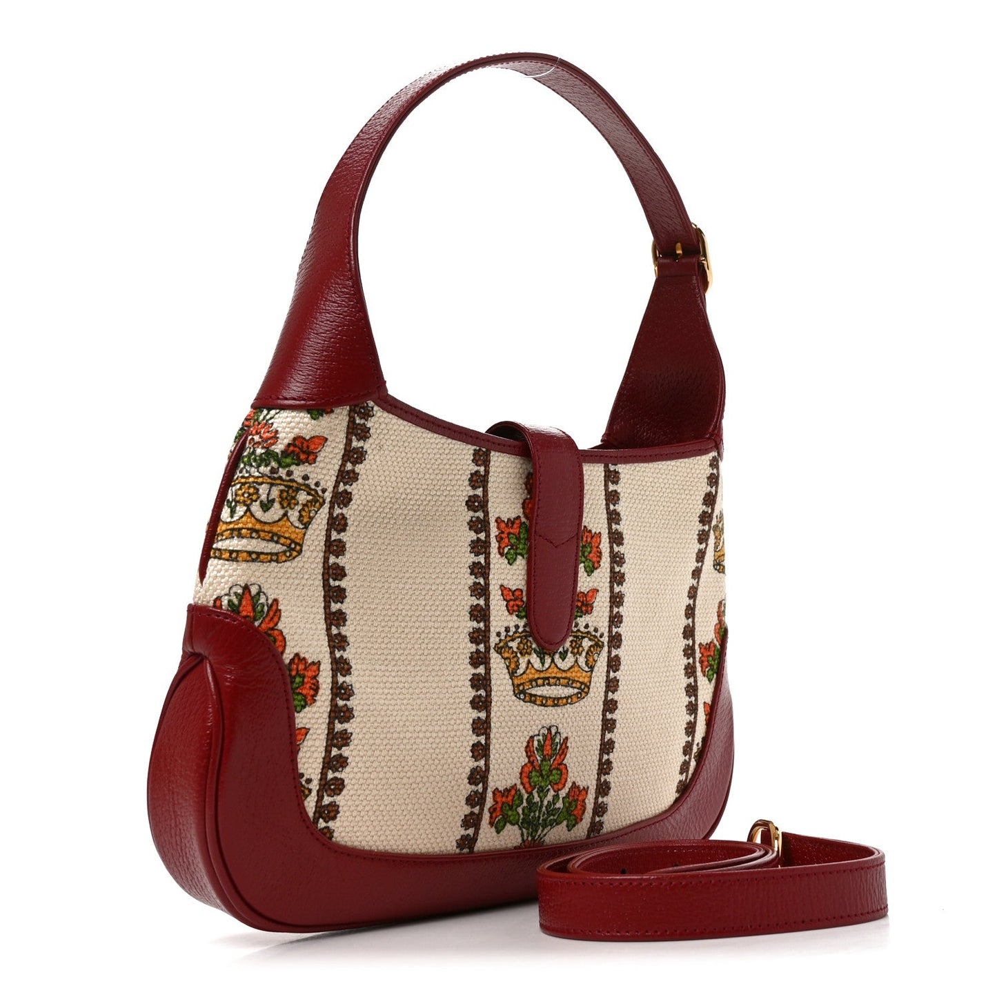 Canvas Calfskin 100 Centennial Music Small Jackie 1961 Hobo Ivory Red