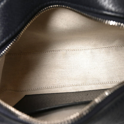 GG Supreme Monogram Textured Dollar Calfskin Web Small Ophidia Camera Bag Beige Blue