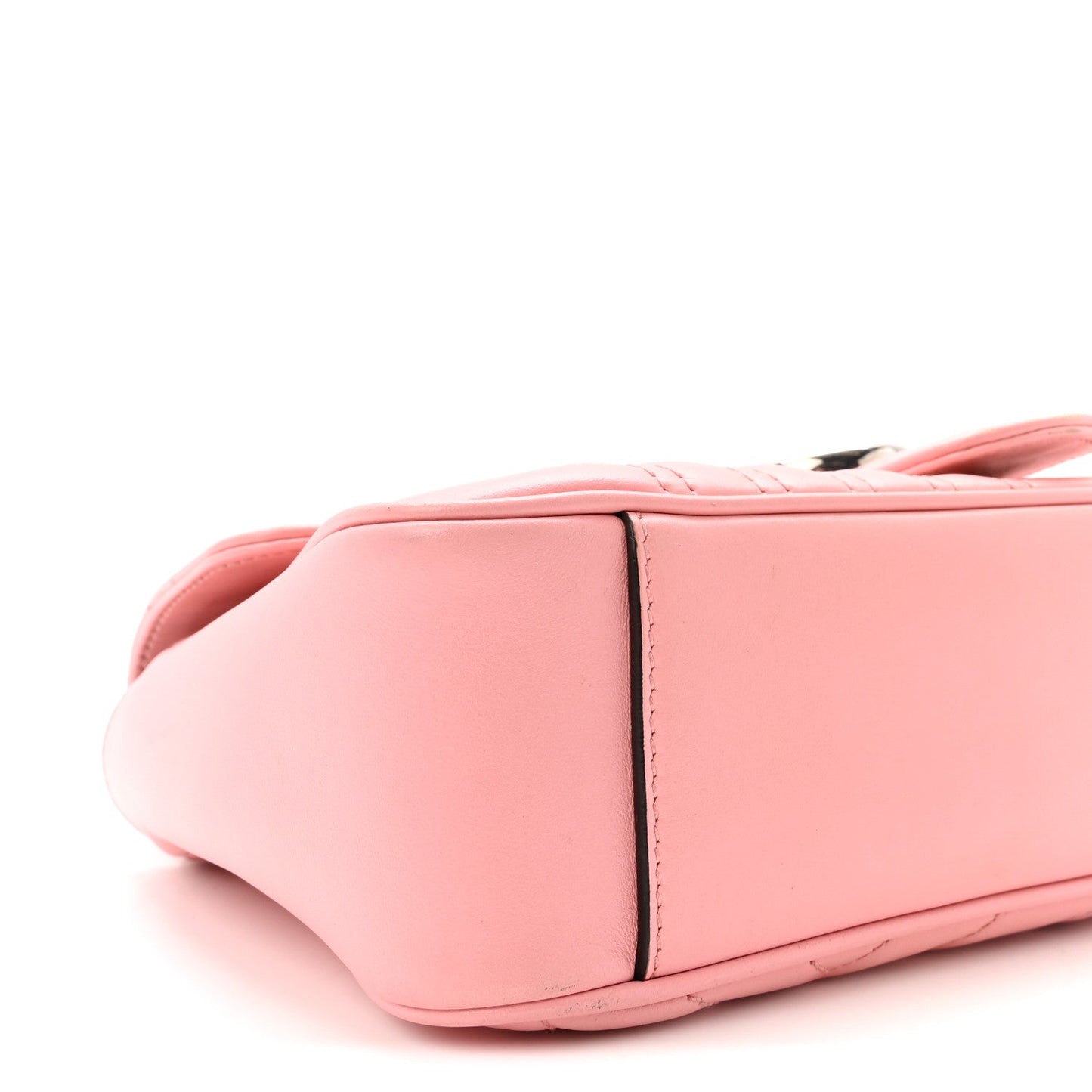 Calfskin Matelasse Small GG Marmont Shoulder Bag Wild Rose