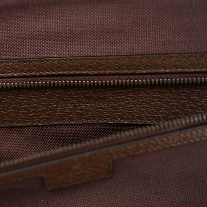GG Supreme Monogram Textured Dollar Calfskin Web Ophidia Savoy Garment Bag Beige Ebony New Acero