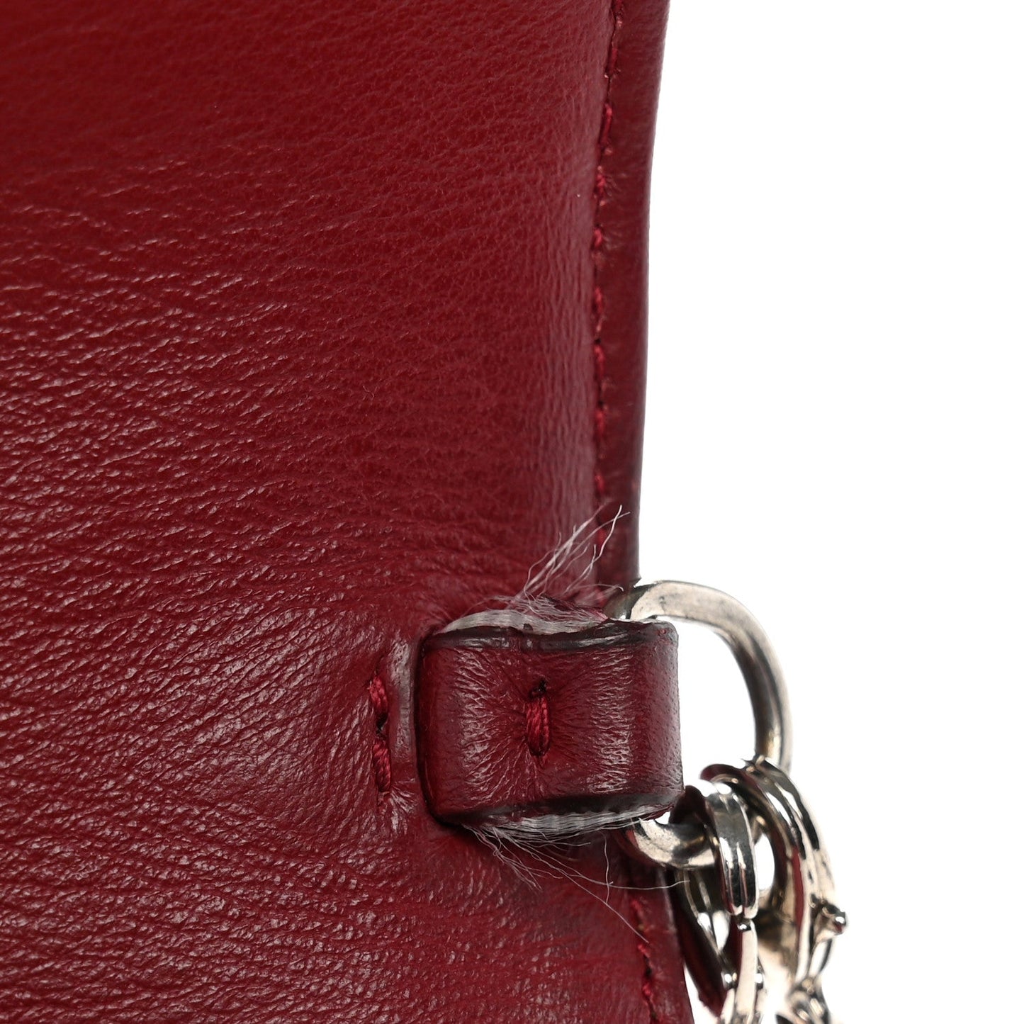 Patent Cannage Lady Dior Clutch Red Red