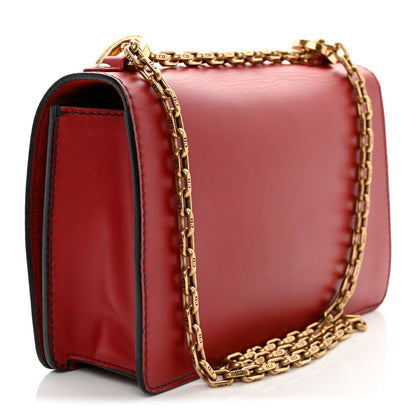 Calfskin J'Adior Chain Flap Bag Red