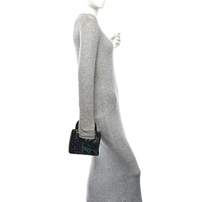 Sequin Lambskin Esprit Tokyo Mini Lady Dior Blue Multicolor