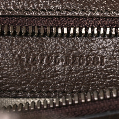 Soft GG Supreme Monogram Medium Ophidia Belt Bag  Dark Brown