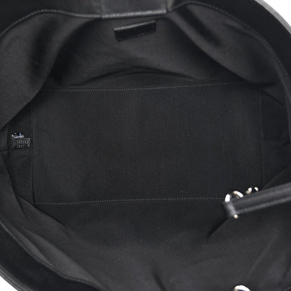 Soft Calfskin Matelasse Medium GG Marmont Tote Bag Black