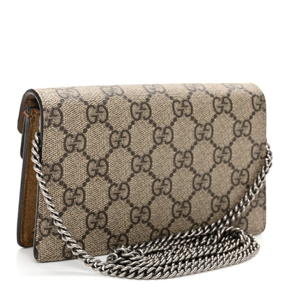 GG Supreme Monogram Super Mini Dionysus Shoulder Bag Taupe