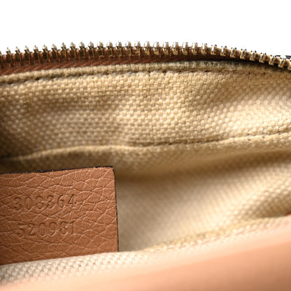 Pebbled Calfskin Small Soho Disco Bag Camelia