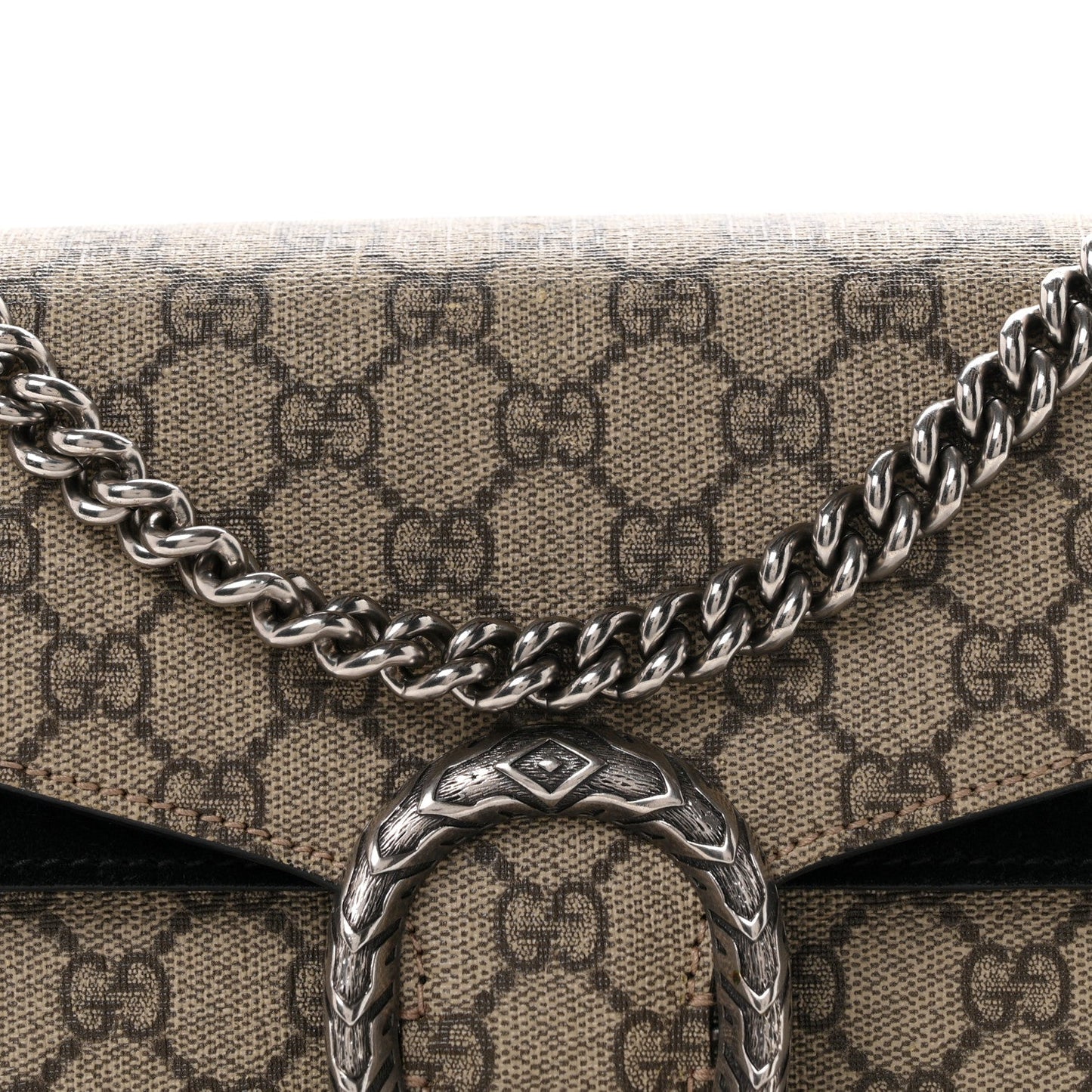 GG Supreme Monogram Small Dionysus Shoulder Bag Black
