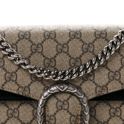 GG Supreme Monogram Small Dionysus Shoulder Bag Black