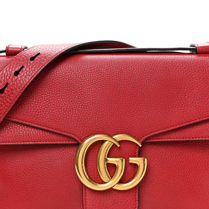Cellarius Calfskin GG Marmont Shoulder Bag Vulcanic Red