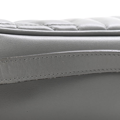 Calfskin Matelasse Aria Small GG Marmont Chain Shoulder Bag Deep Grey