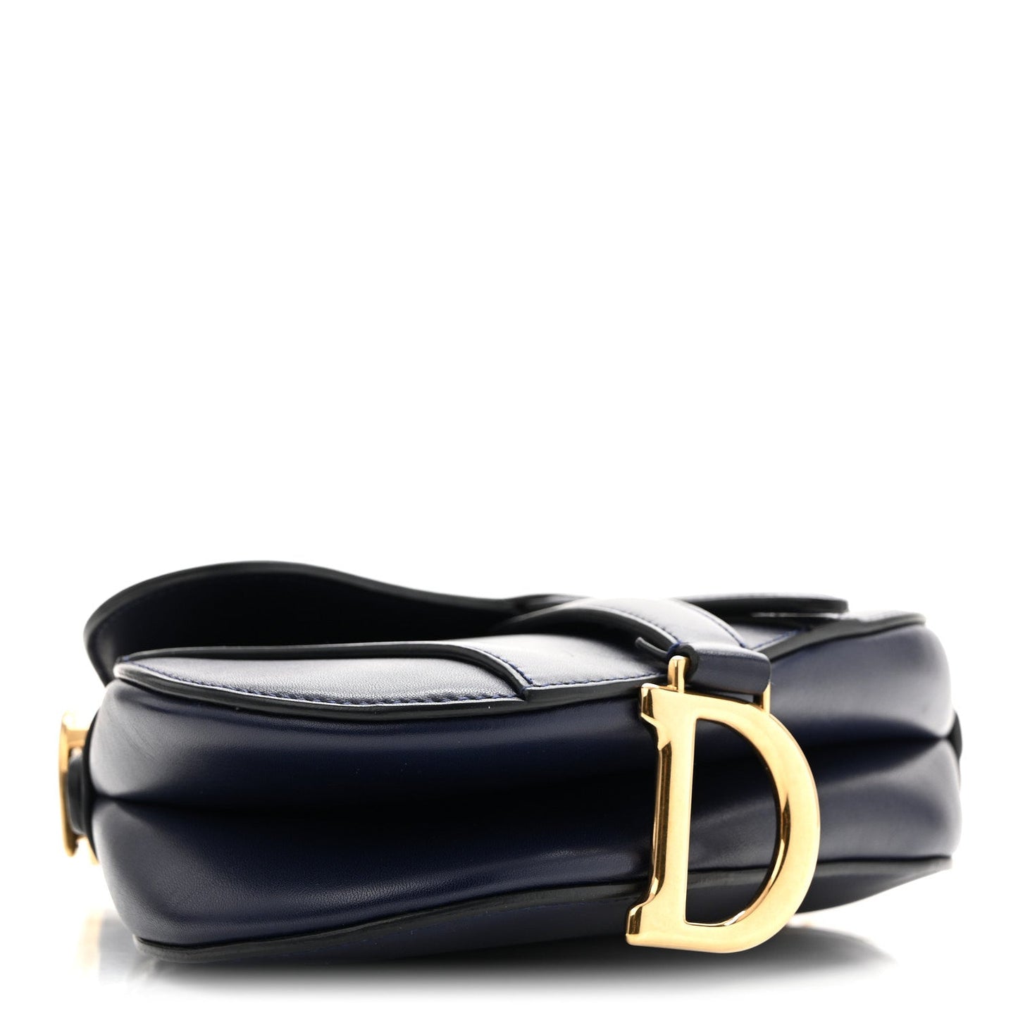 Calfskin Mini Saddle Bag Blue