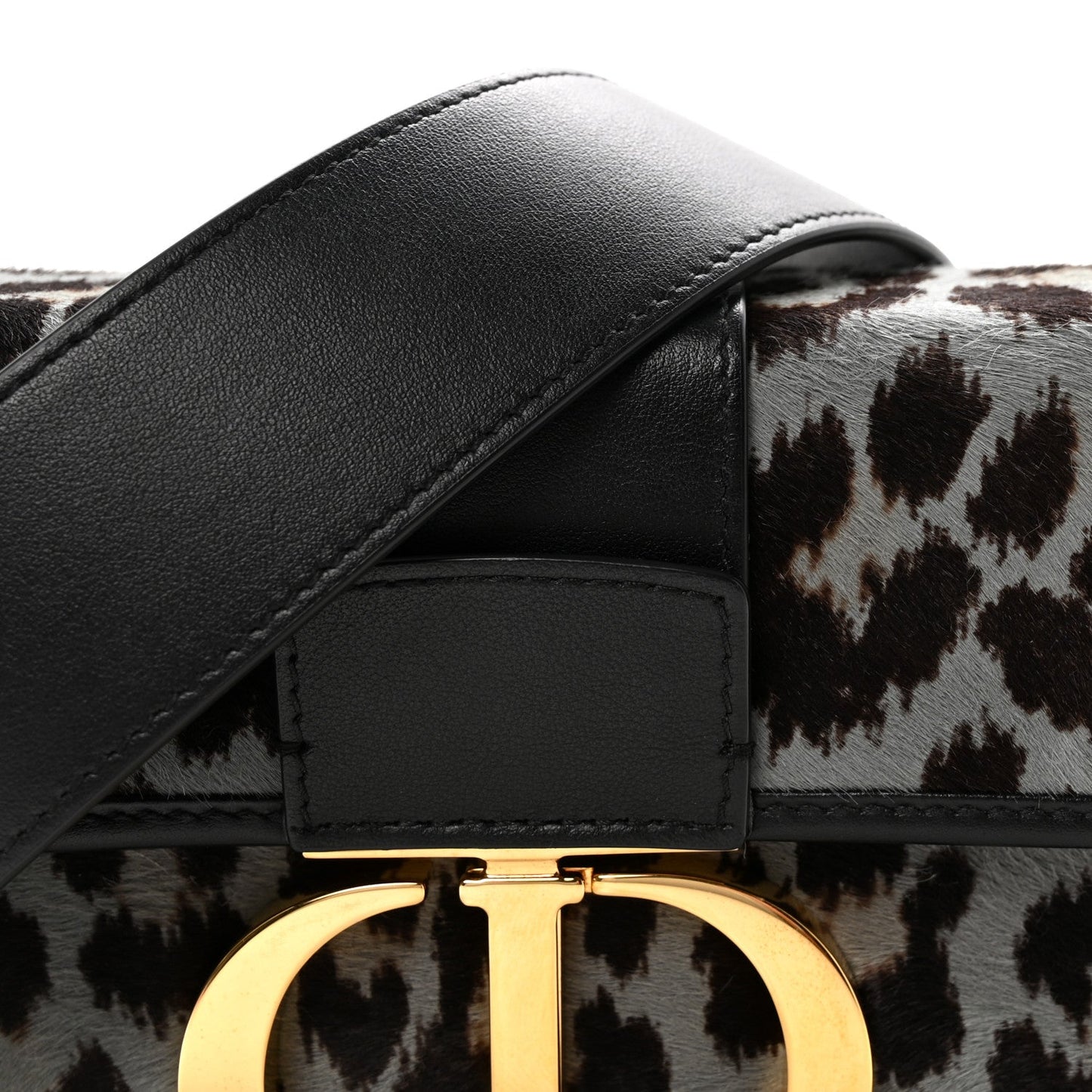 Pony Hair 30 Montaigne Box Bag Blue
