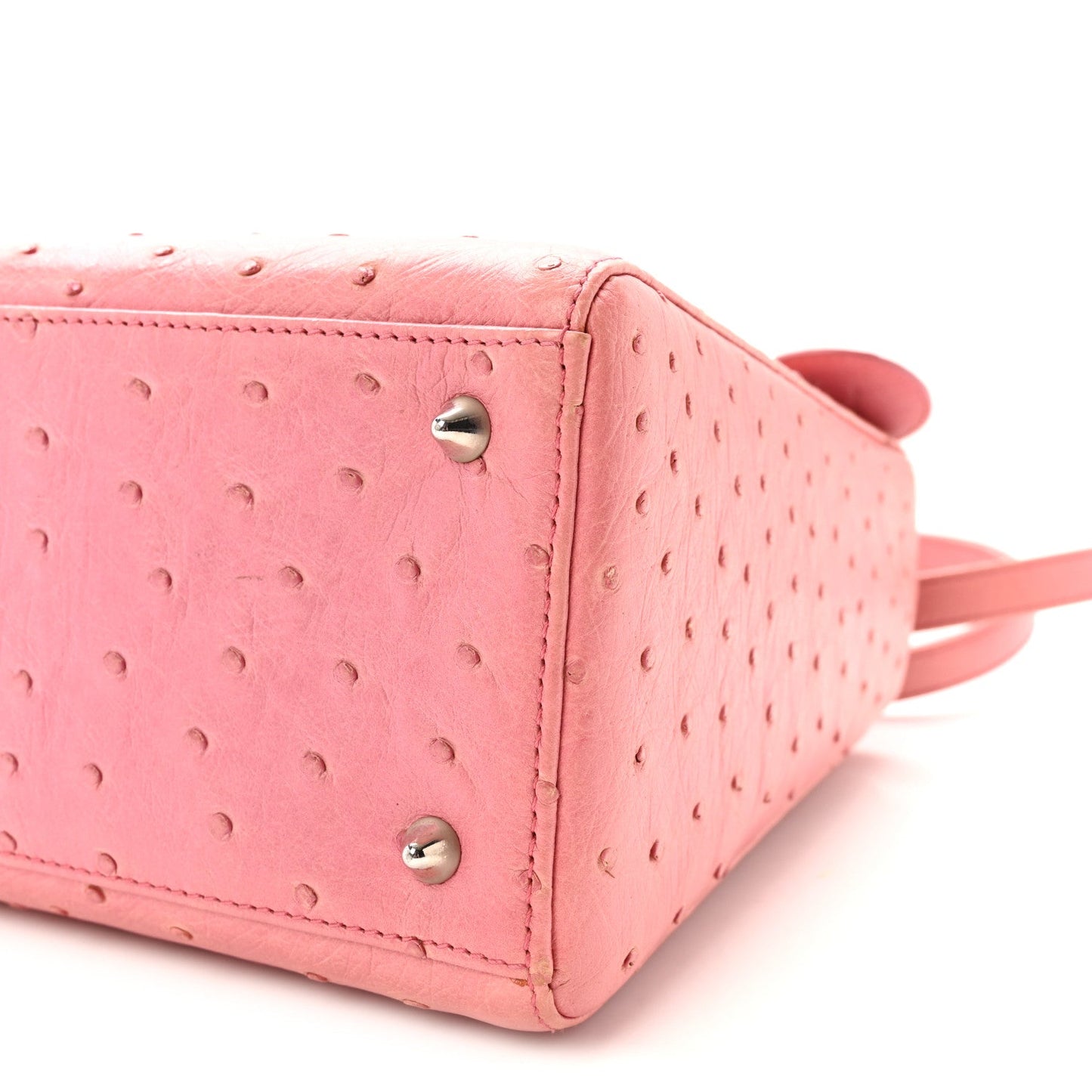 Ostrich Medium Lady Dior Pink