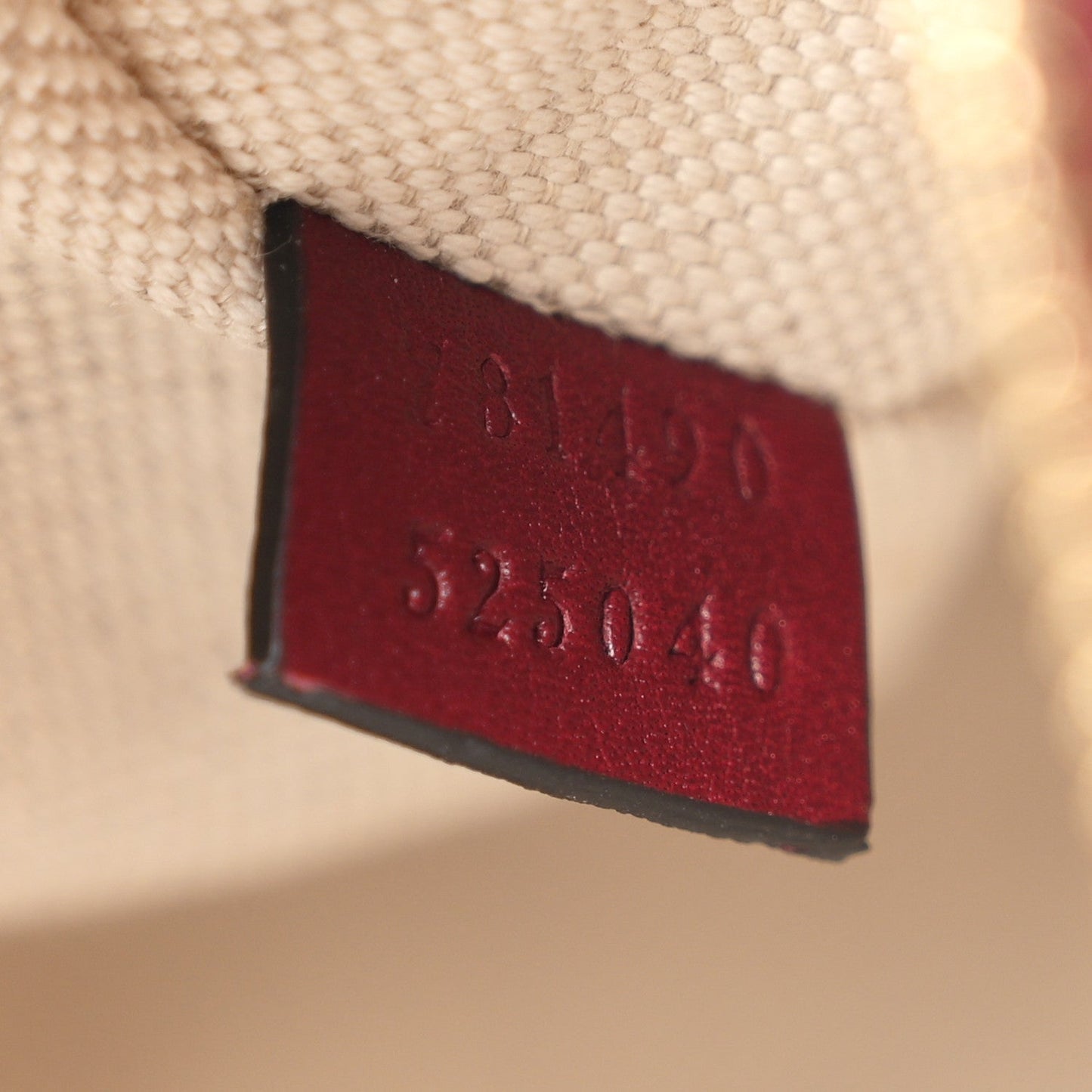 GG Supreme Monogram Textured Dollar Calfskin Web Super Mini Ophidia Top Handle Bowler Bag Rosso Ancora