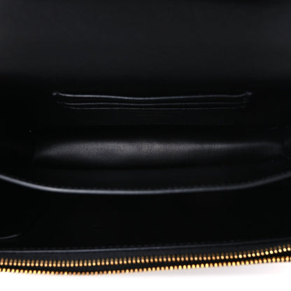 Lambskin Enamel Macrocannage Dioramour Mini Miss Caro Bag Black Red