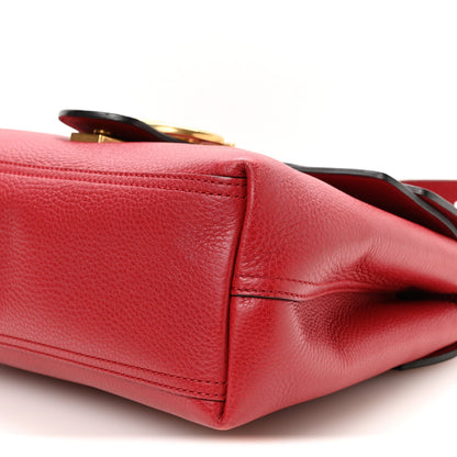 Cellarius Calfskin GG Marmont Shoulder Bag Vulcanic Red