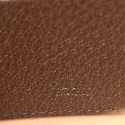 GG Supreme Monogram Textured Dollar Calfskin Web Ophidia Belt Bag 75 30 Beige Ebony New Acero