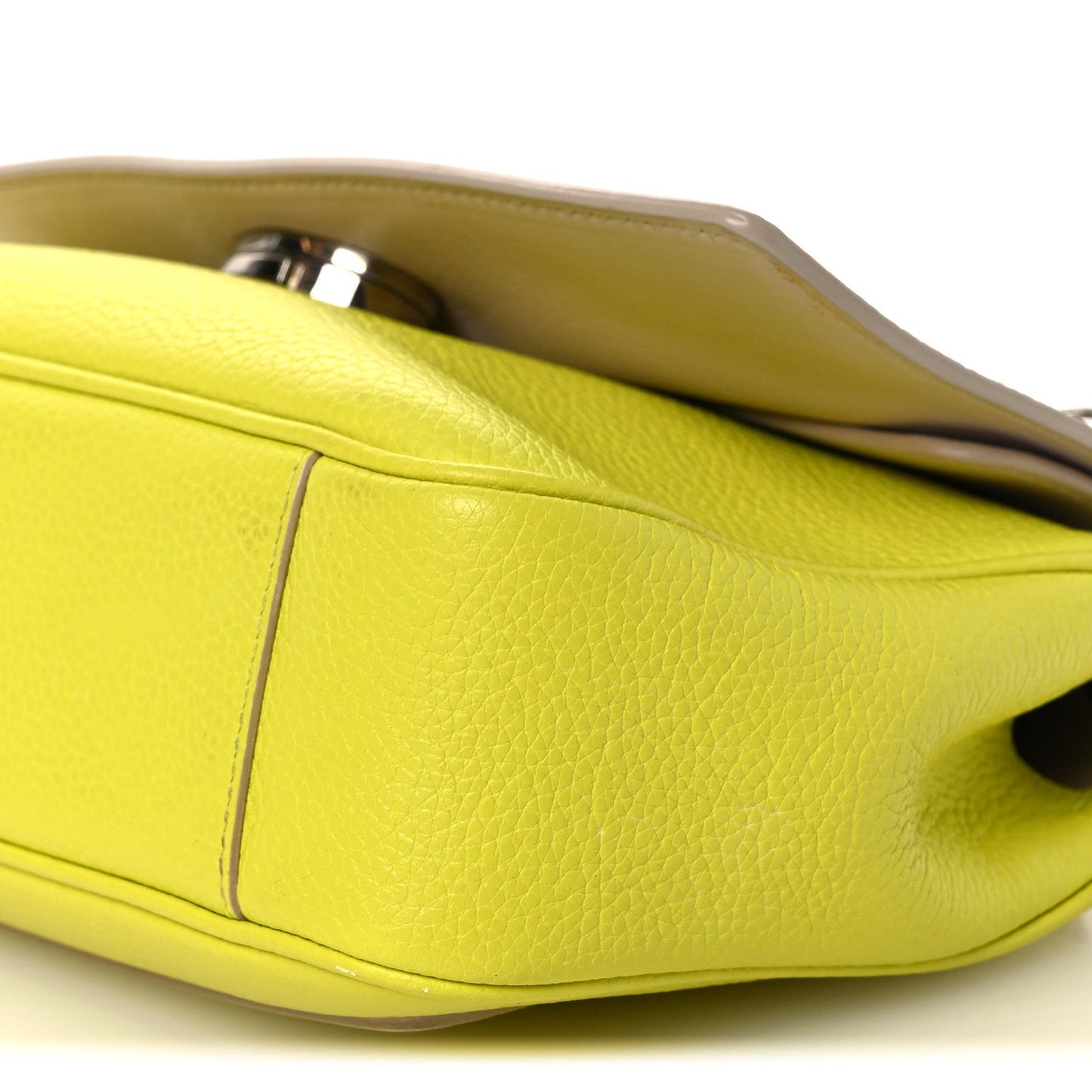 Bullcalf Mini Be Dior Flap Vert Acide