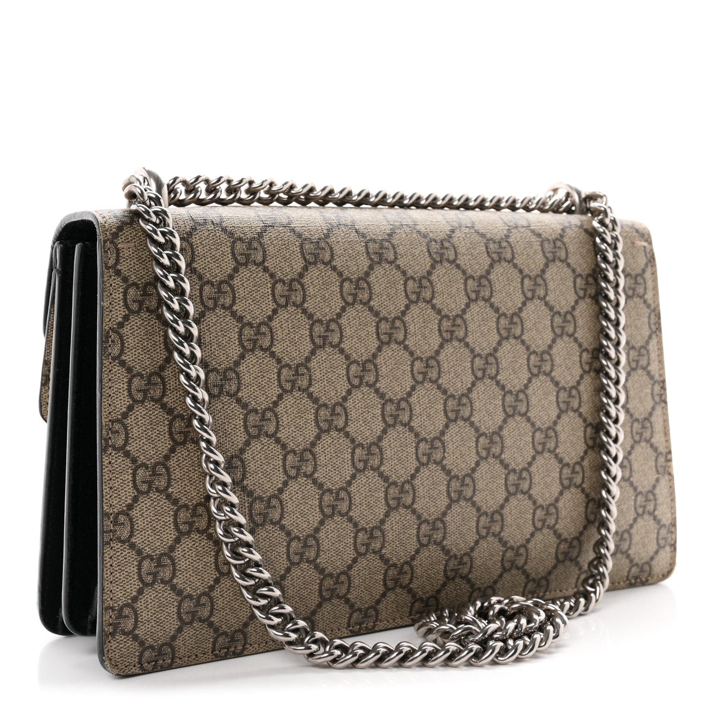 GG Supreme Monogram Small Dionysus Shoulder Bag Black