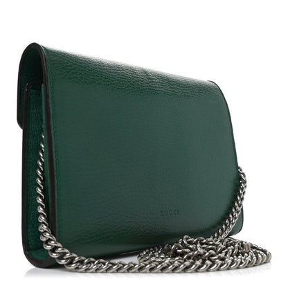 Calfskin Mini Dionysus Chain Wallet Emerald
