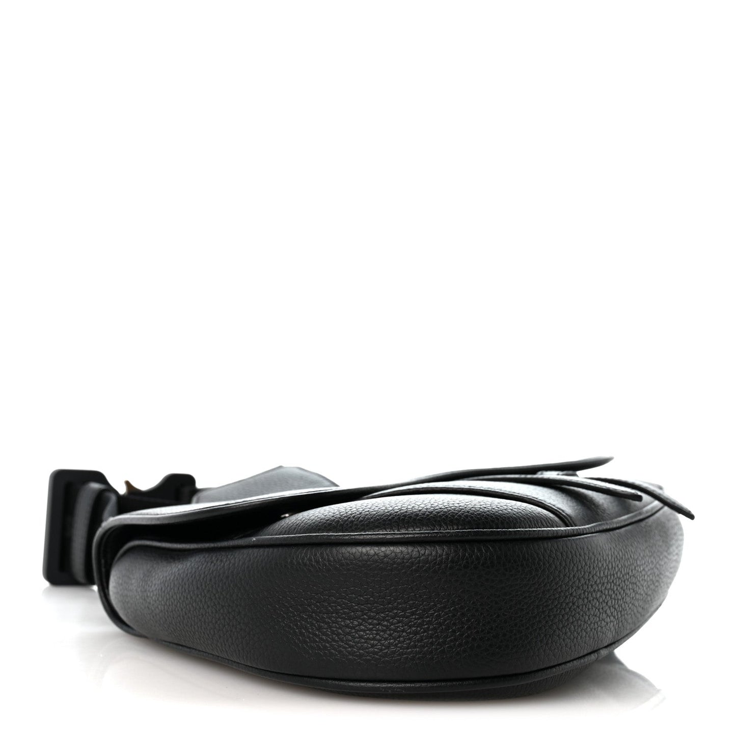 Grained Calfskin Kim Jones Saddle Bag Black