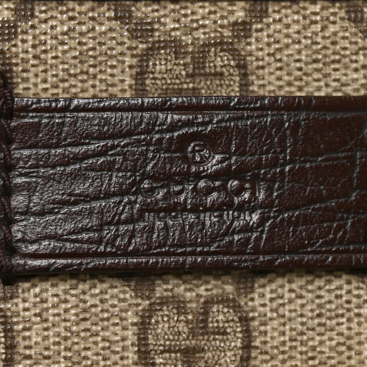 GG Supreme Monogram Vertical Tote Dark Brown