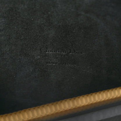 Grained Calfskin Caro Double Pouch Black