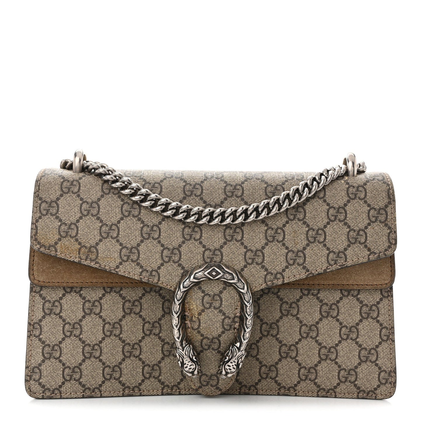 GG Supreme Monogram Small Dionysus Shoulder Bag Taupe