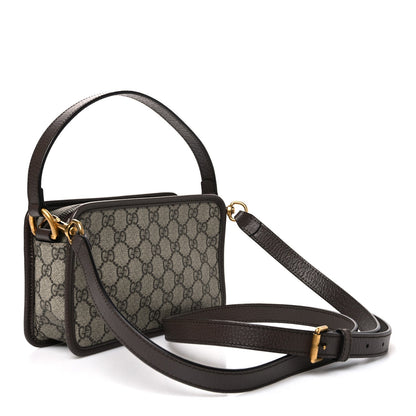 GG Supreme Monogram Web Ophidia Crossbody Bag Beige New Acero