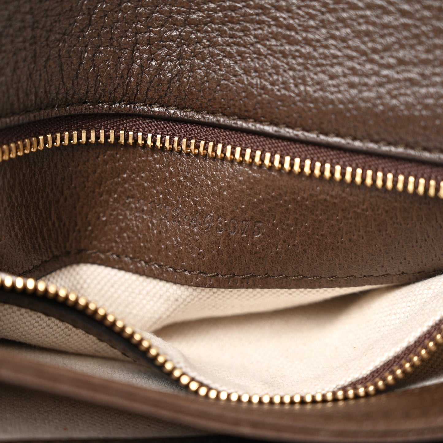 GG Supreme Monogram Textured Dollar Calfskin Web Medium Blondie Top Handle Shoulder Flap Bag Beige Ebony New Acero