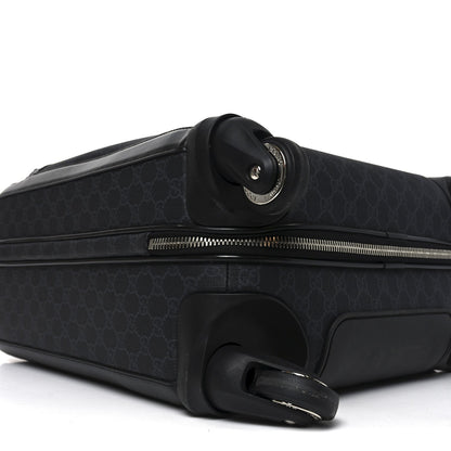 GG Supreme Monogram Calfskin Cabin Trolley Black