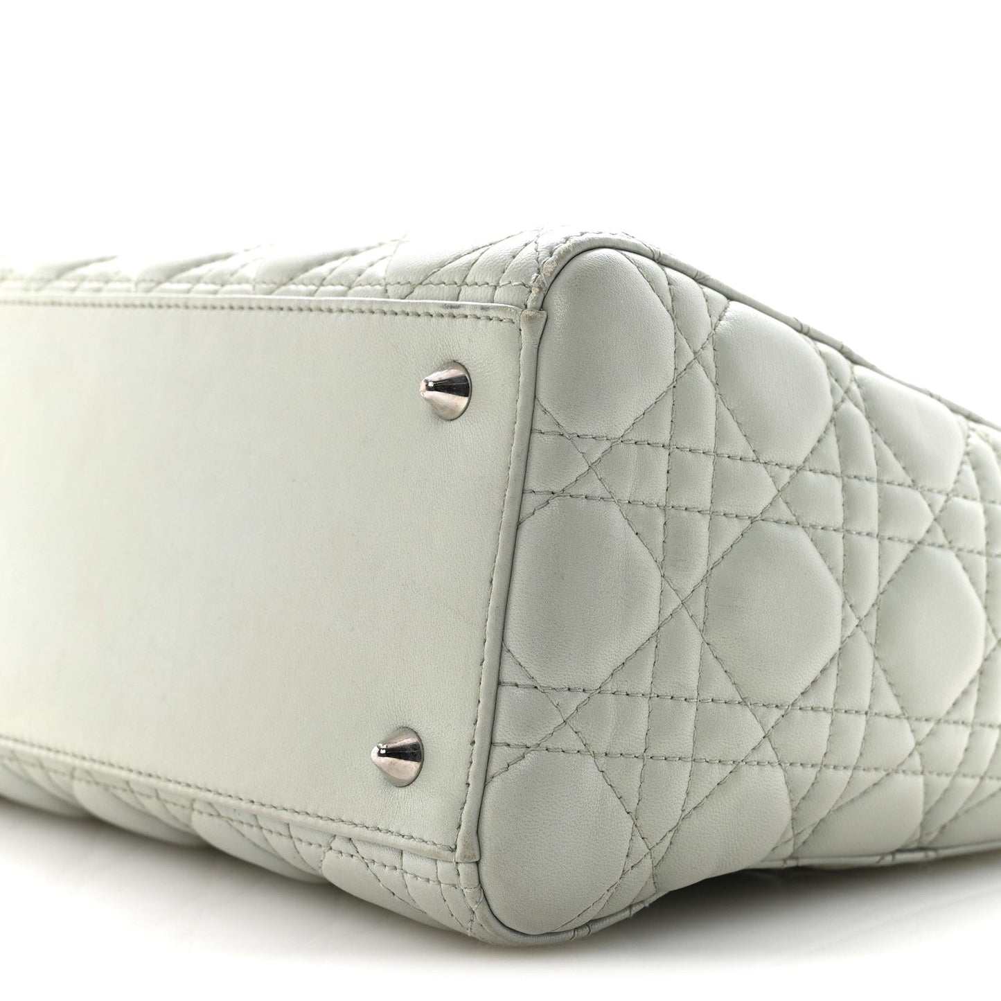 Lambskin Cannage Medium Lady Dior Green