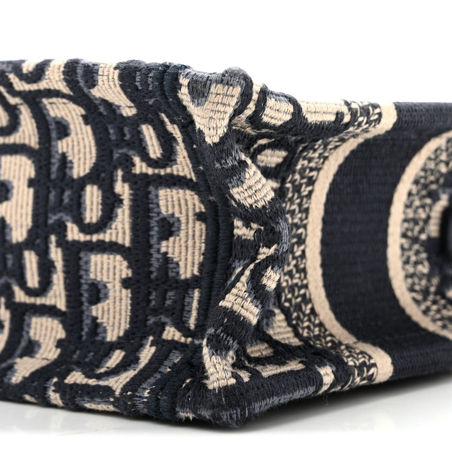 Oblique Mini Book Tote With Strap Blue Multicolor