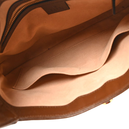 GG Supreme Monogram Azalea Calfskin Web Small Jackie 1961 Hobo Beige Ebony Brown Sugar