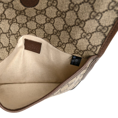 GG Supreme Monogram Neo Vintage Web Belt Bag Brown