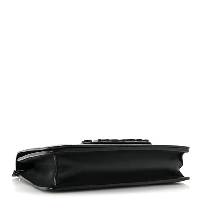 Ultra Matte Calfskin J'Adior Chain Flap Bag Black