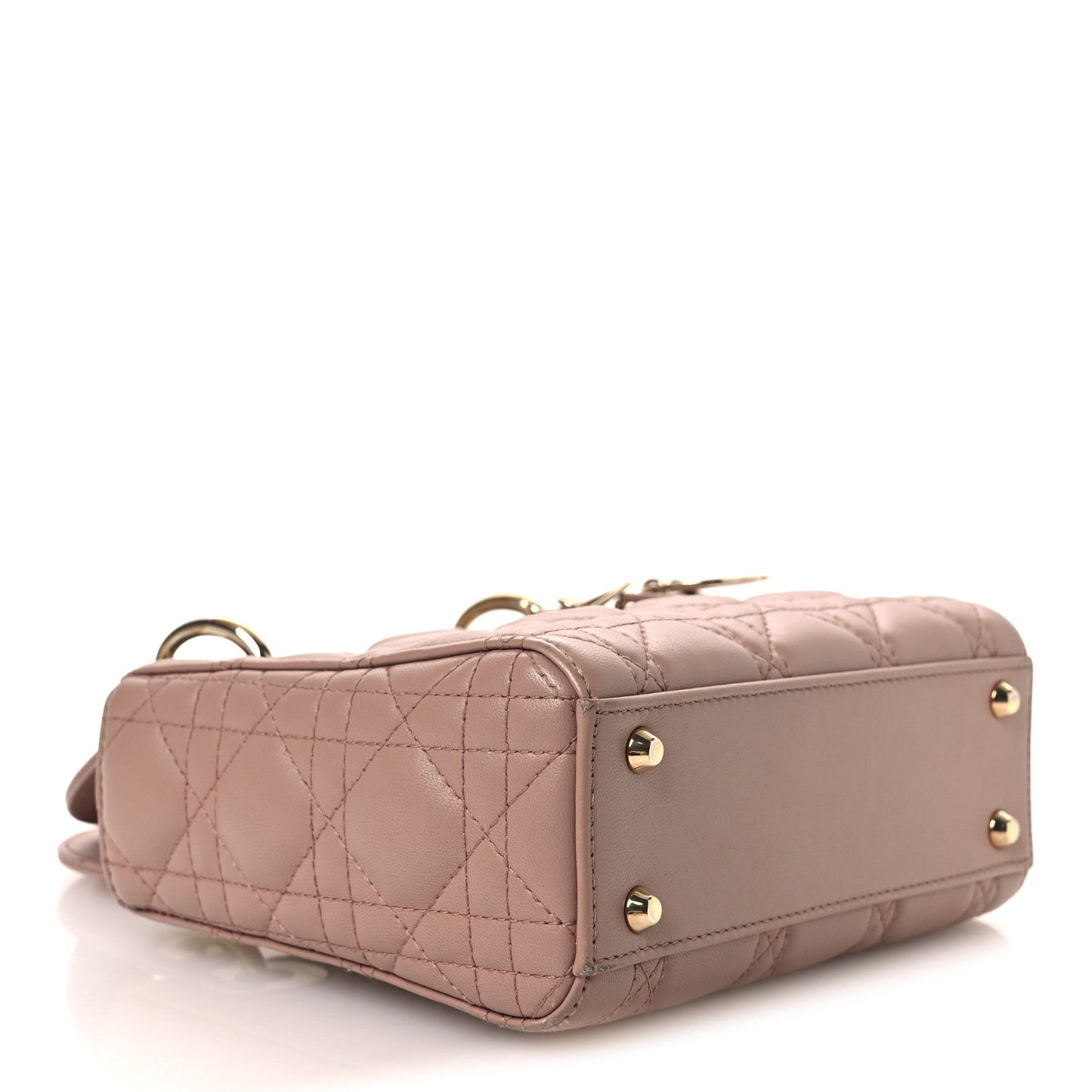 Lambskin Cannage Mini Lady Dior Blush